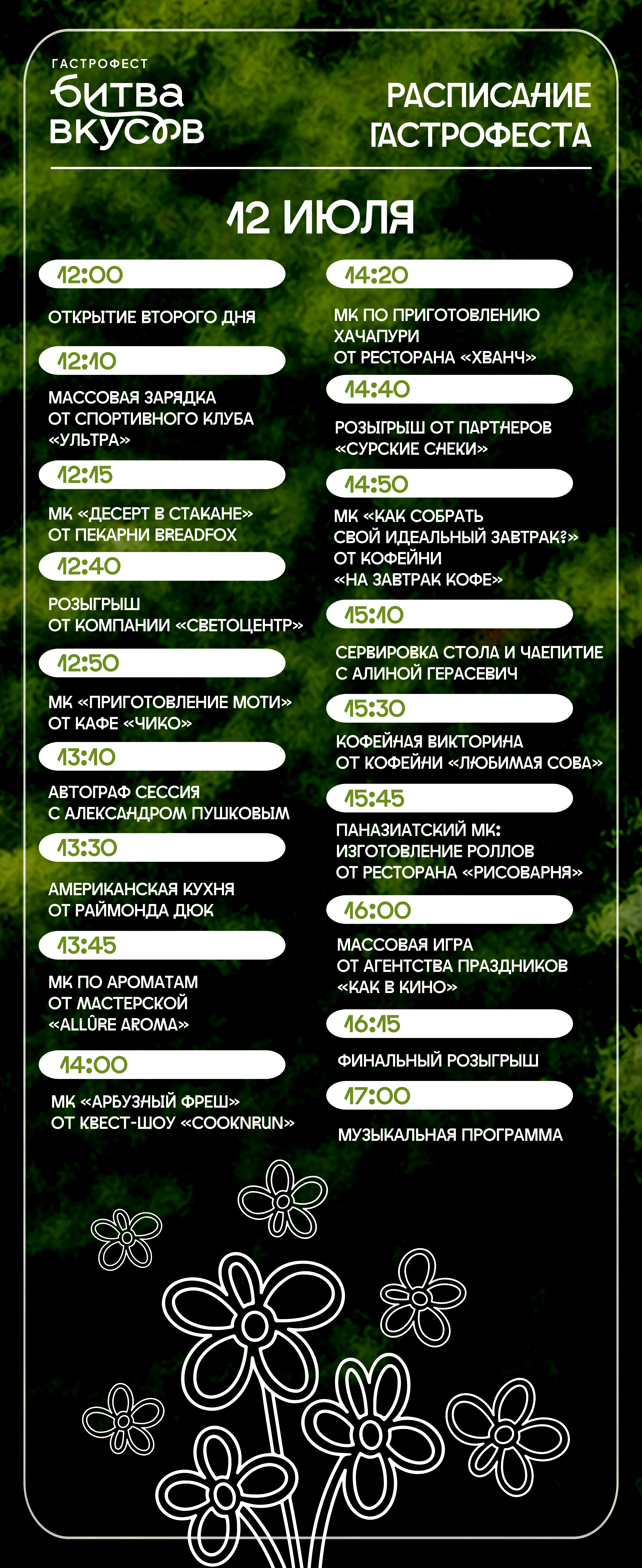 Расписание2
